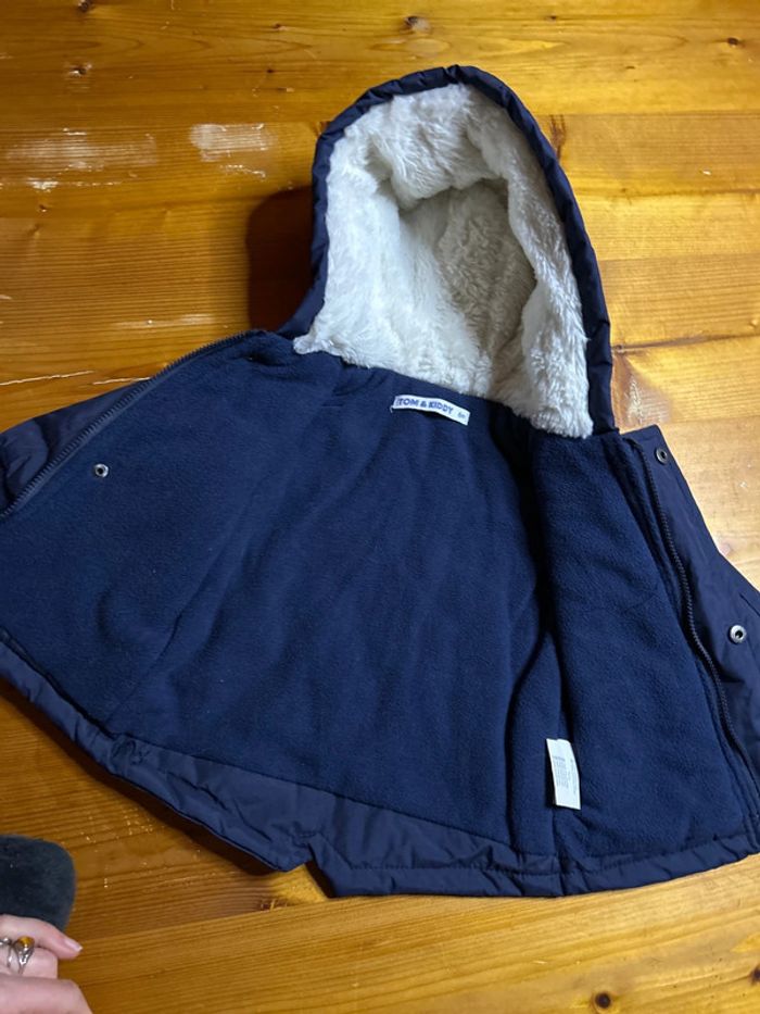Parka Tom&kiddy 6M bleu marine - photo numéro 4