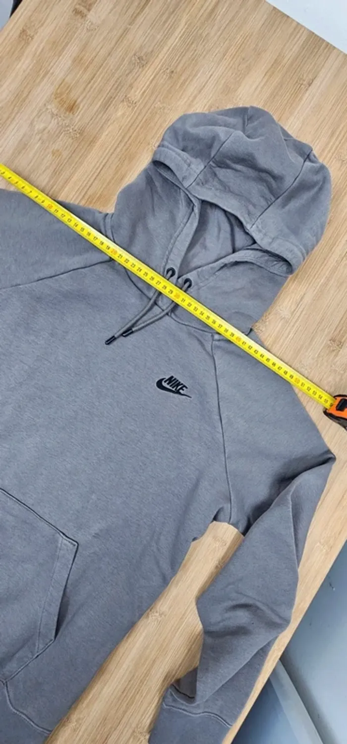 Pull à capuche Hoodie Nike kaki marron, taille M, unisexe - Très bon état - photo numéro 9