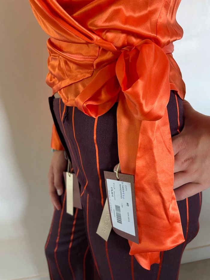 Ensemble créateur satiné Charo Azcona – Neuf 38 - photo numéro 9