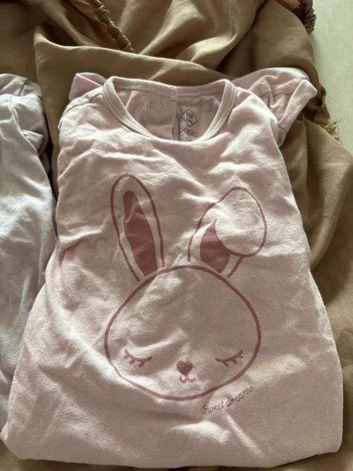 Lot de 3 pyjamas fin fille 6 mois - photo numéro 7