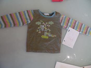 t-shirt 6 mois in extenso