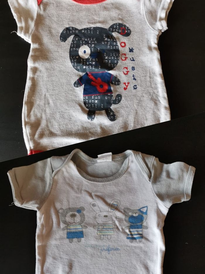 2 bodies animaux manches courtes