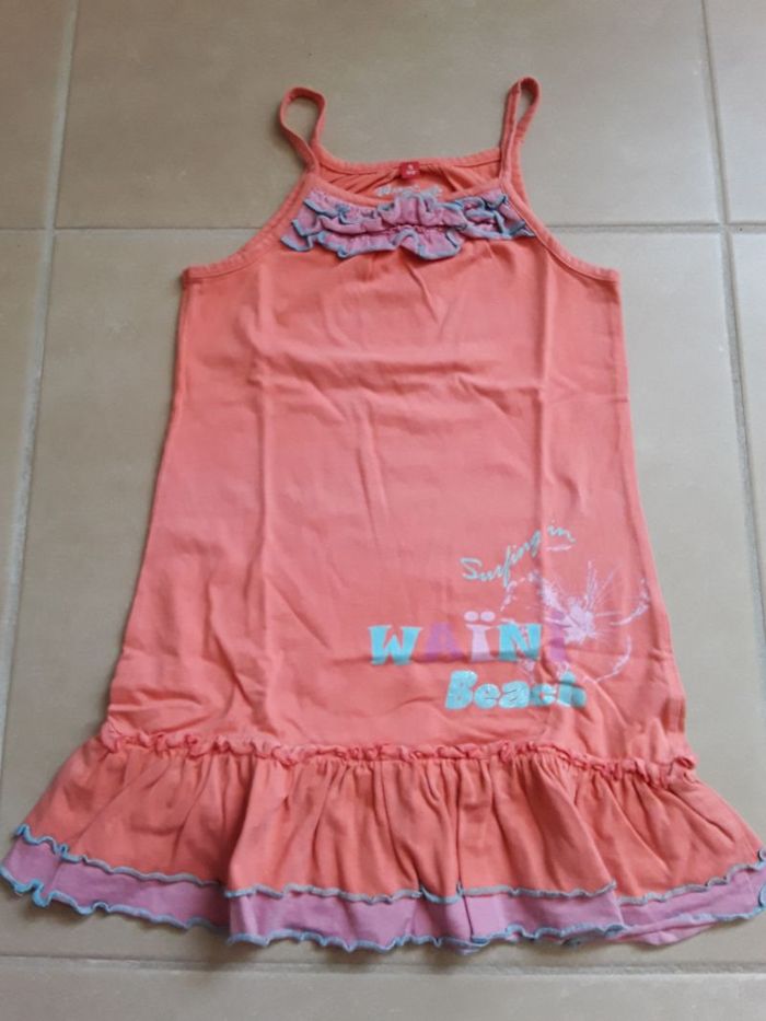 Robe été orange TISSAIA 5 ans TBE