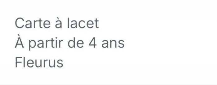 Carte à lacer - photo numéro 4