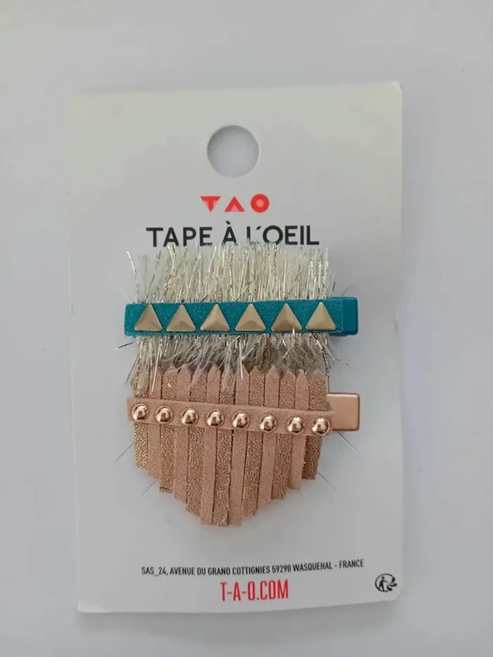 Barrettes indiennes tape à l'oeil neuf