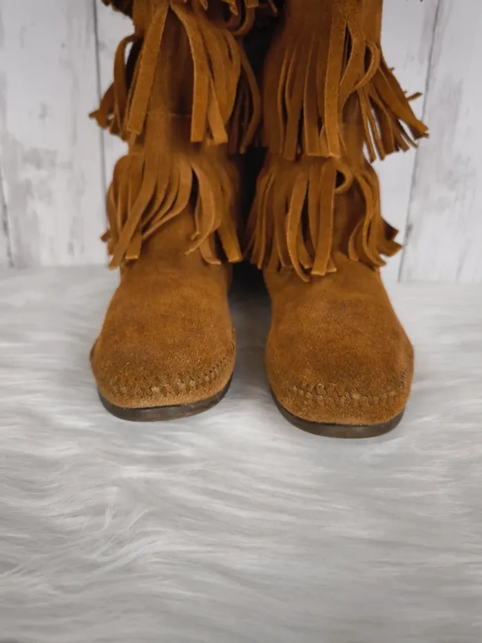 Bottes à frange Marron Minnetonka Femme pointure 38 - photo numéro 6