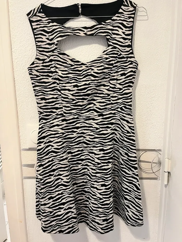 Robe zèbre rétro
