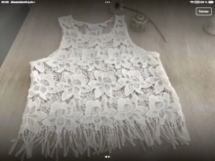 Débardeur dentelle