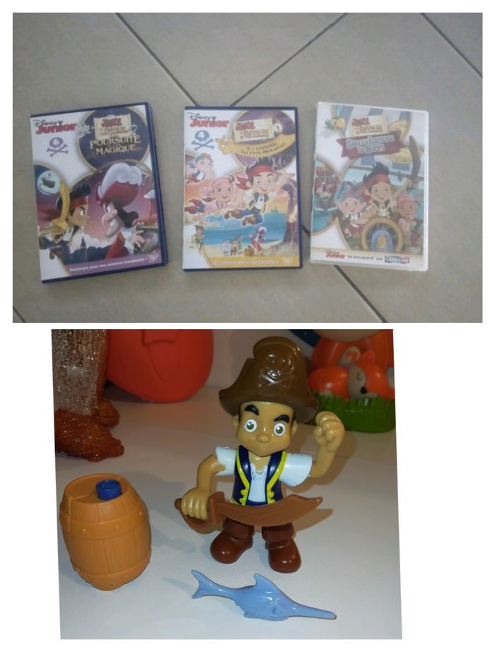 Dvd et figurine jack et les pirates