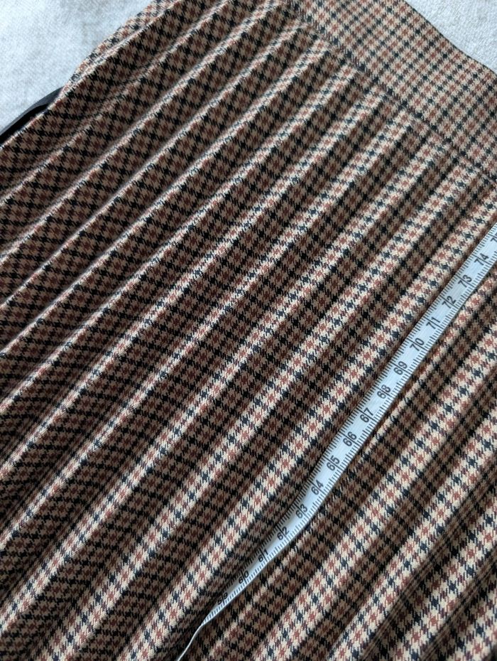 Jupe longue Zara taille 34 bruns carreaux - photo numéro 2