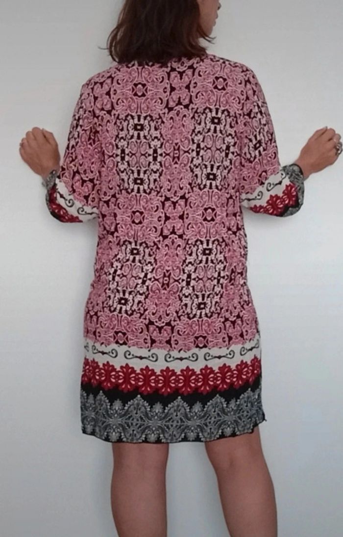 Robe mi saison ethnique casual colorée taille 40 - photo numéro 6