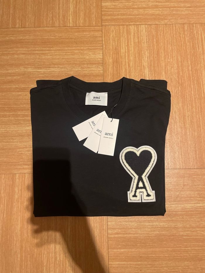 T-shirt Ami Paris noir – taille M - photo numéro 7