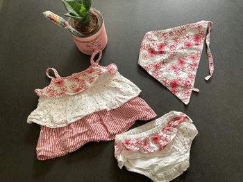 Ensemble lot vêtement bébé fille 3 mois tunique bloomer