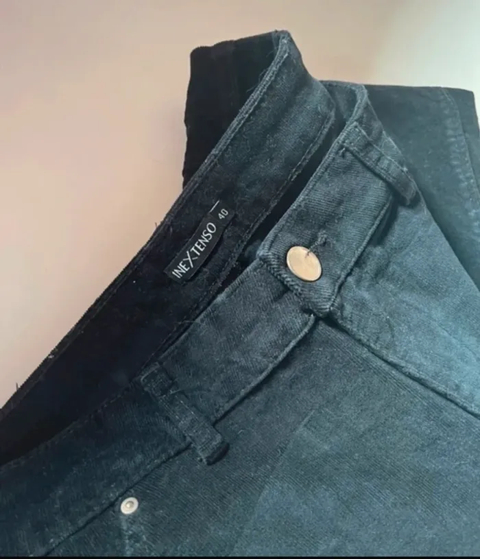 Jeans effet velours in extenso en 40 - photo numéro 5