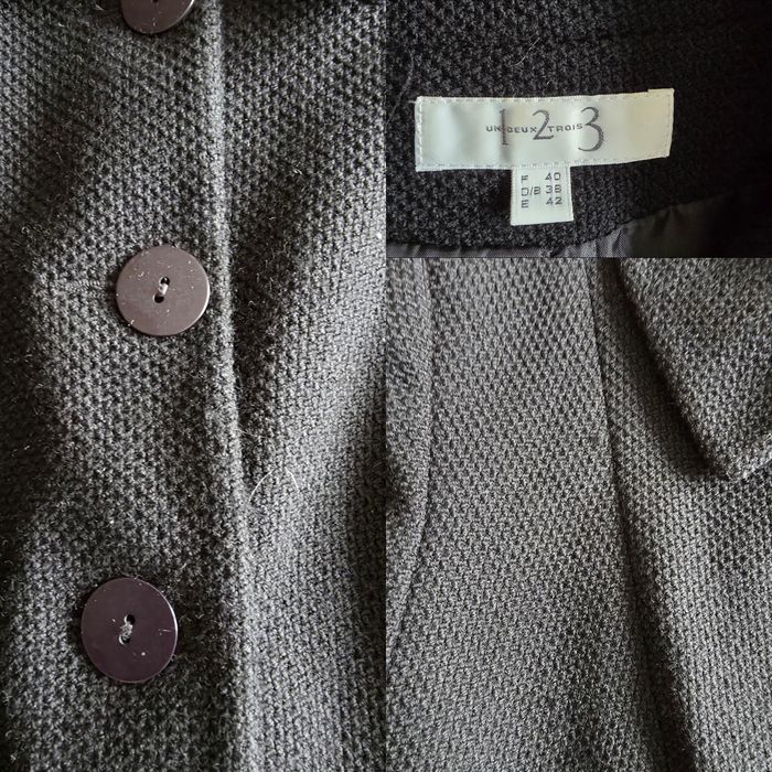 Ensemble Tailleur Maison 123 Laine Vierge Noir Broderie Taille 40 - photo numéro 4