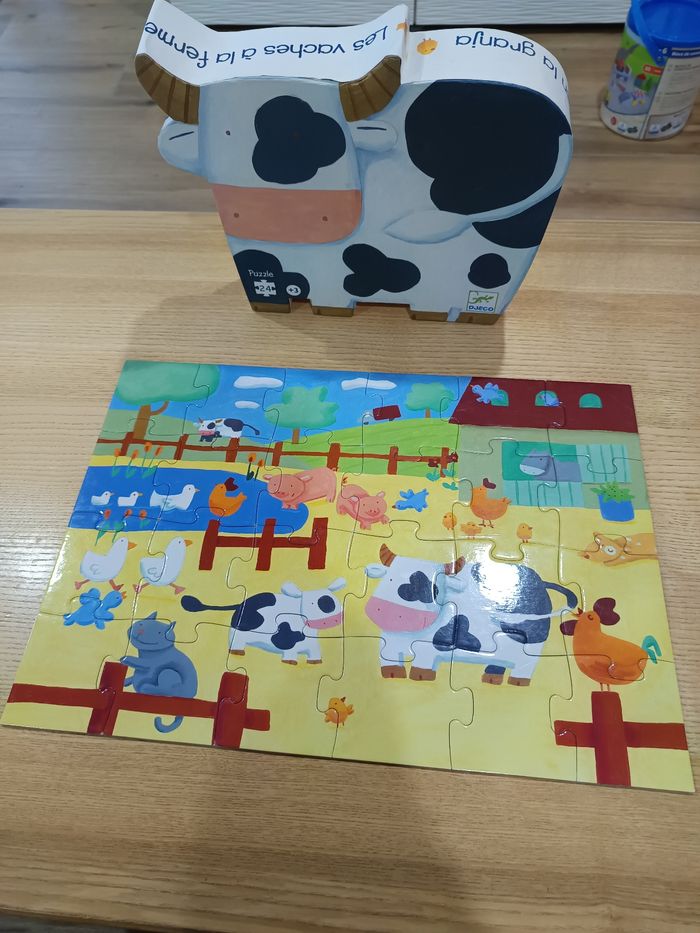 Puzzle DJECO de la ferme 3+