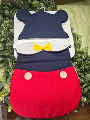 Nid d'ange bebe style Mickey pour couffin