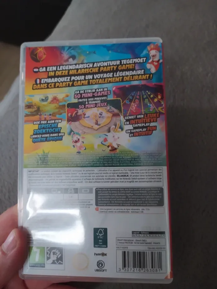 Boite vide Rabbids party of legends Nintendo Switch - photo numéro 3