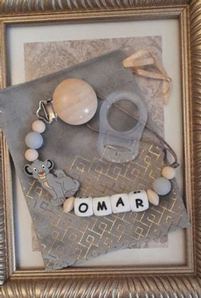 Attache tetine personnalisé avec adaptateur et pochette cadeau - photo numéro 2