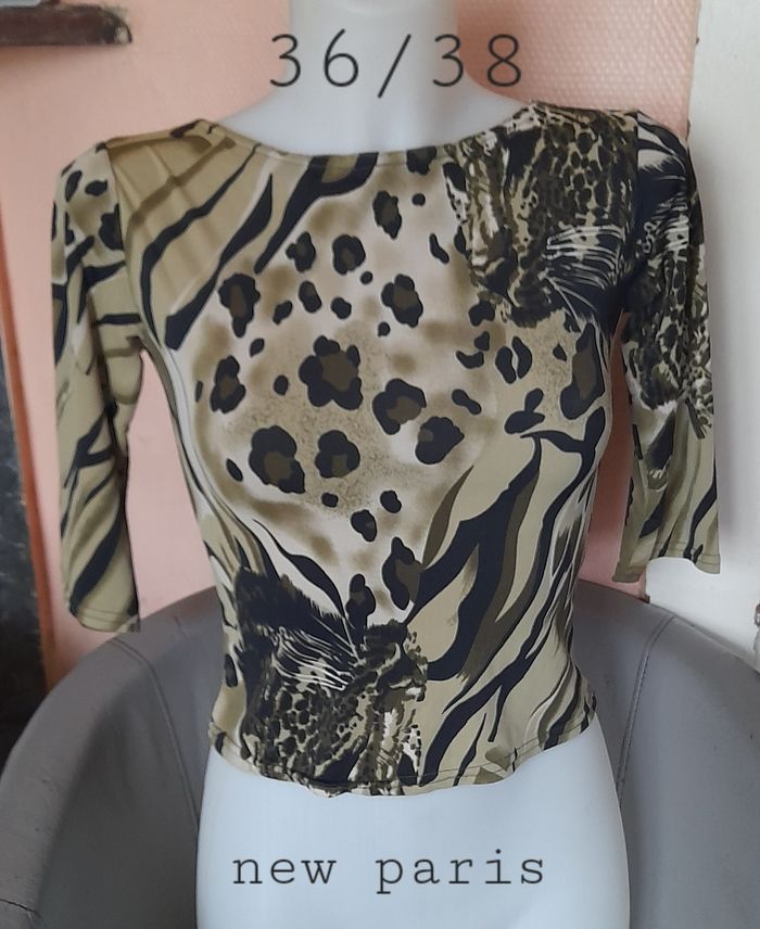 Tee-shirt manche 3/4 taille 36/38