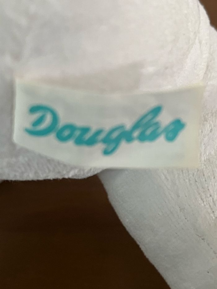 Peluche chien blanc/gris DOUGLAS NEUVE - photo numéro 7