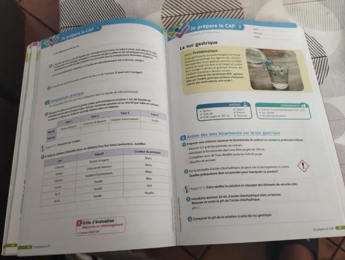Livre CAP physique chimie - photo numéro 4