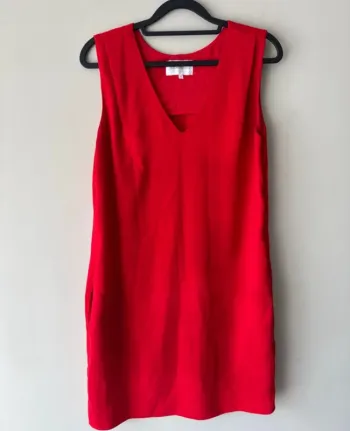 👗🌻 Robe rouge avec poche - très bon état - Sud express- taille M- été