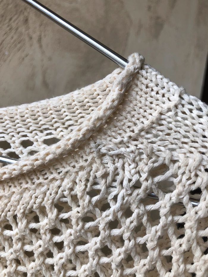 Pull ajouré Crème Stradivarius S - photo numéro 6