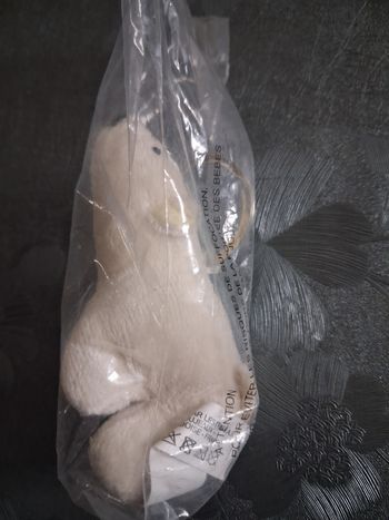 Porte clé ours blanc