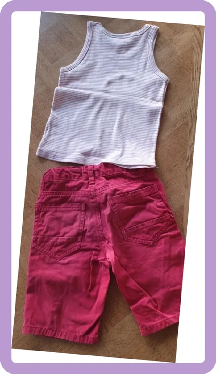 Ensemble short débardeur 6 ans - photo numéro 2