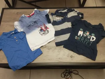 Lot de 4 tshirts 71cm 9 mois