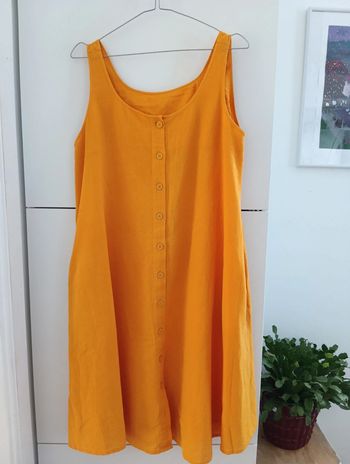 Robe Rodier vintage Boutonnée forme trapèze