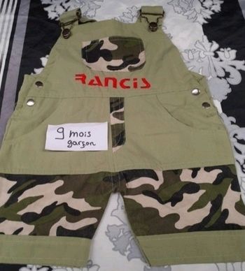 Salopette short 9 mois garçon