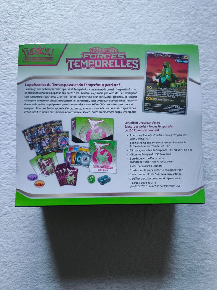 Coffret Dresseur d'élite EV5.0 - Forces Temporelles - Vert-de-Fer - photo numéro 2