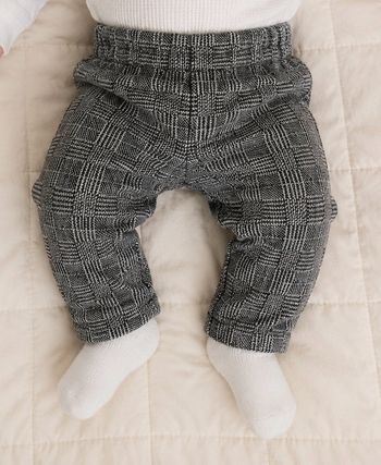 Pantalon à carreaux gris Kiabi taille 3 mois