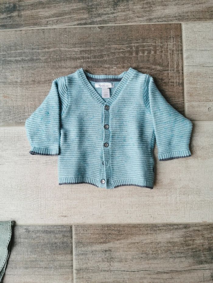 Lot de 2 gilets 3 mois fille - photo numéro 2