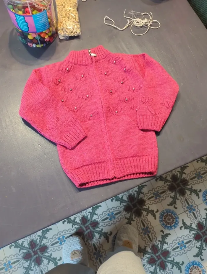 Gilet chaud fushia