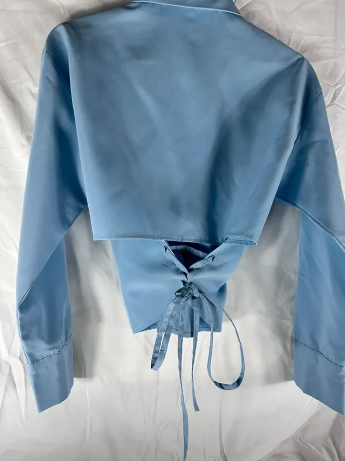 Chemise cintrée bleu YesStyle - photo numéro 6
