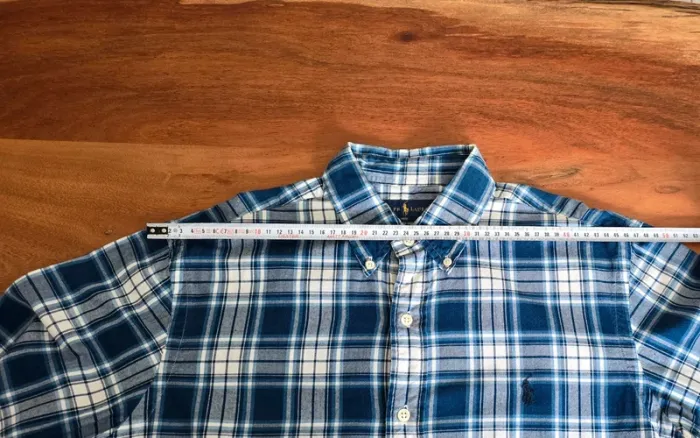 Chemise Ralph Lauren Indigo Oxford - Taille M - photo numéro 6
