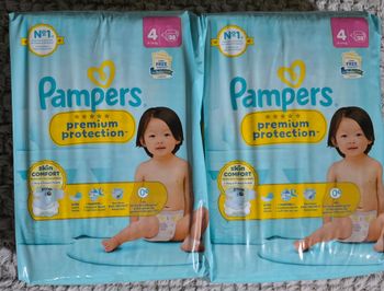 Couches Pampers premium protection taille 4x2