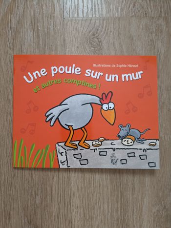 Livre une poule sur un mur et autres comptines