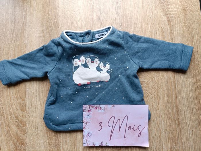 Pull gemo 3 mois fille
