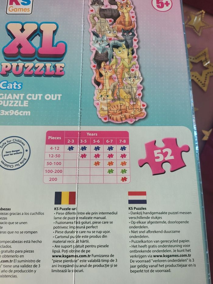 XL puzzle cats ( chats )🐱 52 33x96cm - photo numéro 4
