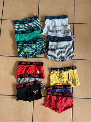 Lot de 13 caleçons garçon 4/5 ans