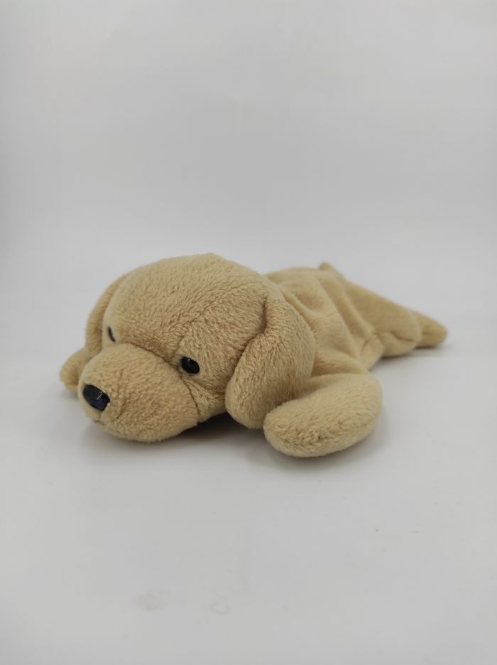 Peluche Chien beige Fetch Ty Vintage