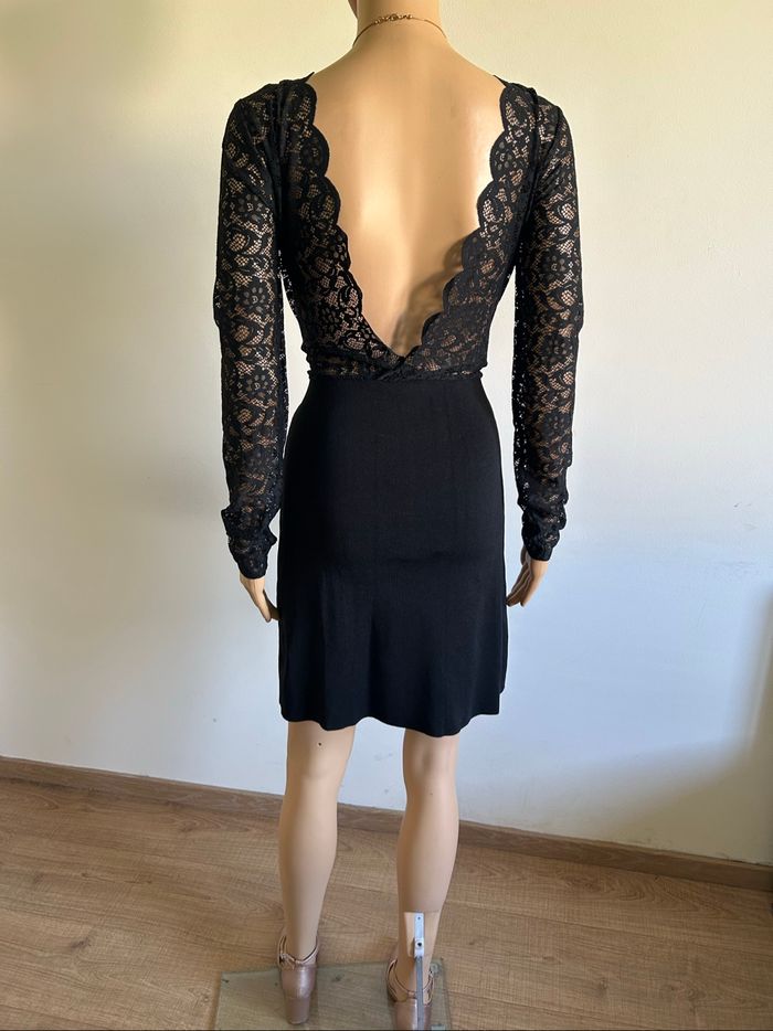Robe noire neuve avec dentelle Morgan taille M (valeur 85€) - photo numéro 6