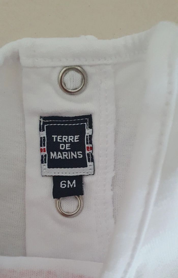 T shirt  terre de marins 6 mois fille - photo numéro 2