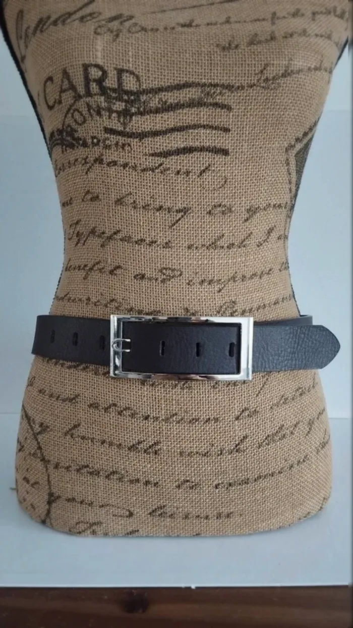 Ceinture marron foncé 85 cm femme boucle rectangulaire - photo numéro 2