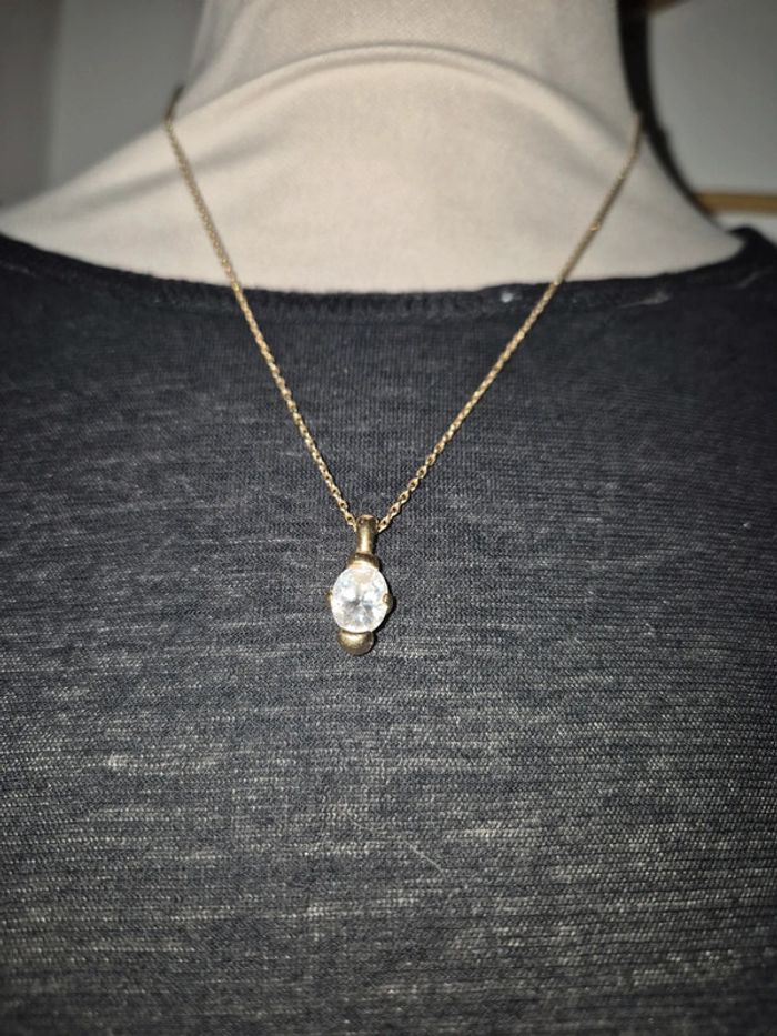 Chaîne + pendentif #plaqueor - photo numéro 2