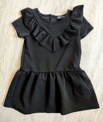 Robe de soirée noire à paillettes, bébé filles 3 ans, Tex, neuve